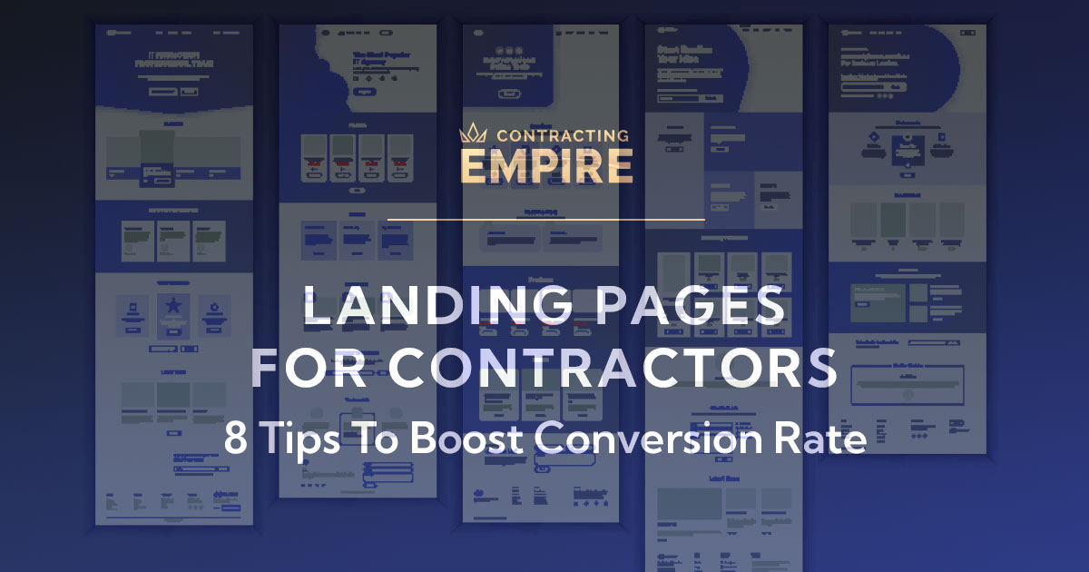 landing-pages for contractors tips