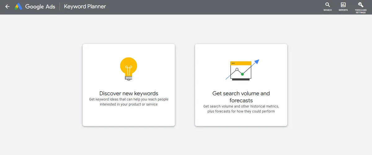 The Google Keyword Planner first step to researching