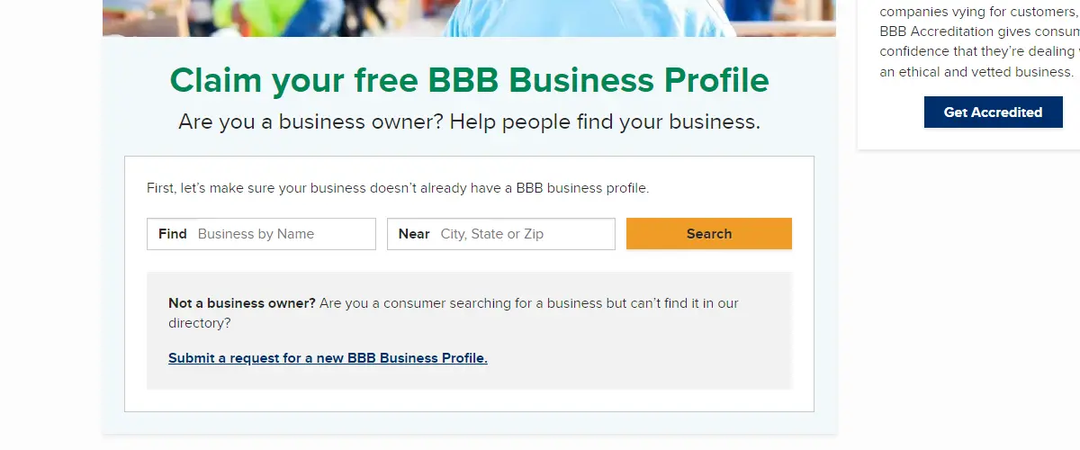 BBB business directory listing