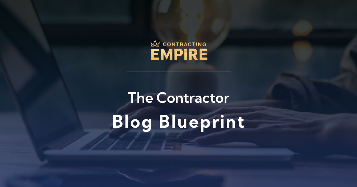 The Contractor Blog Blueprint