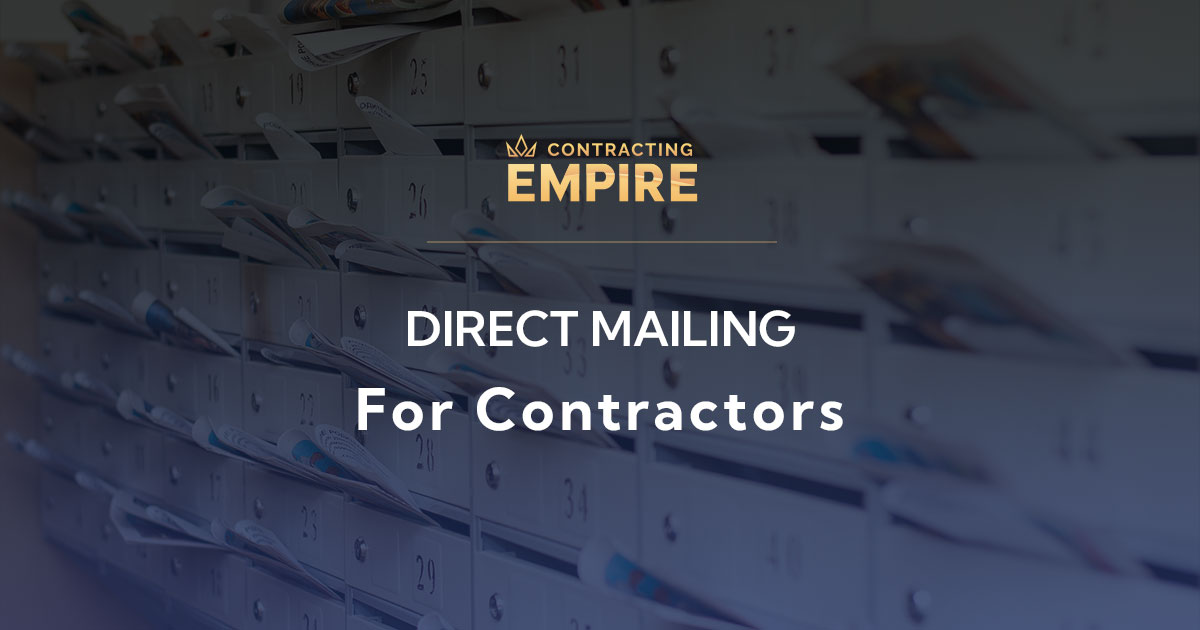 Direct mailing for contractors