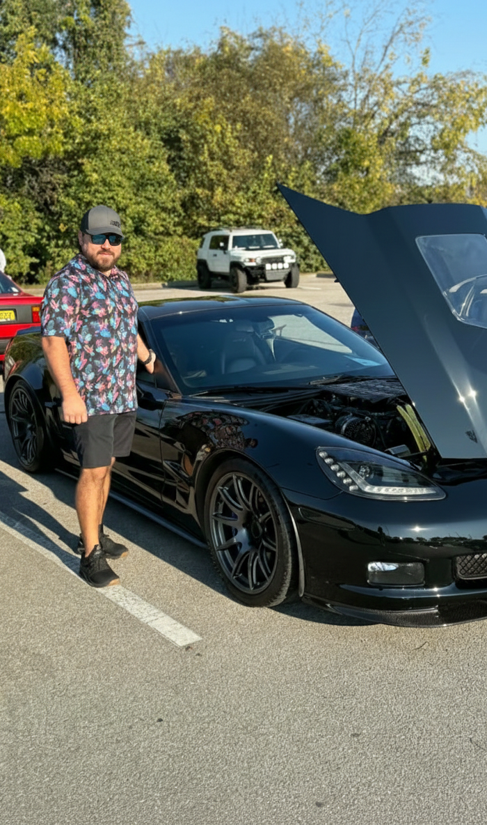 Nate and his new Corvette